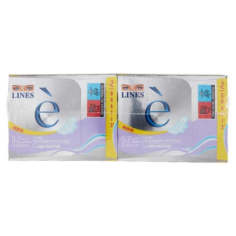 Lines è Assorbenti con ali 36+8 pz